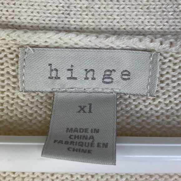 Hinge Cream Ruffle Cardigan Sweater - Picture 6 of 9